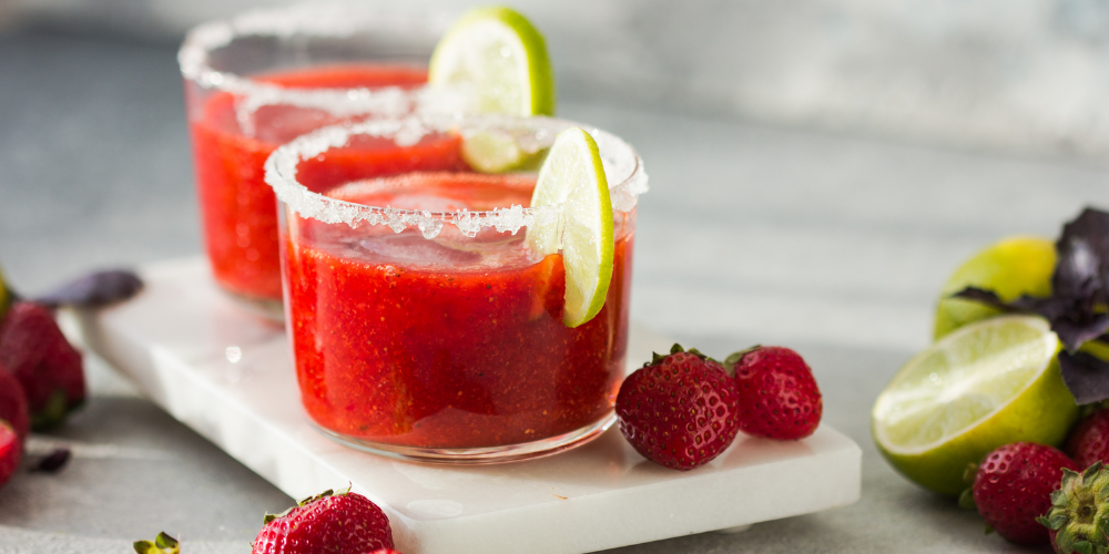 Frozen strawberry daiquiri drinkar